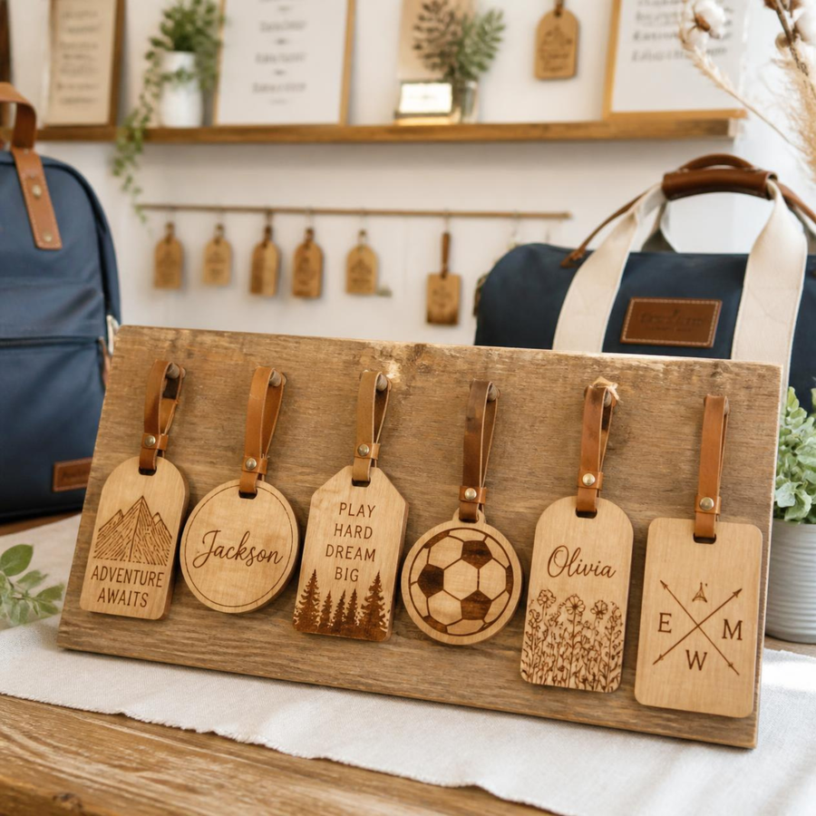 Wood Bag Tags
