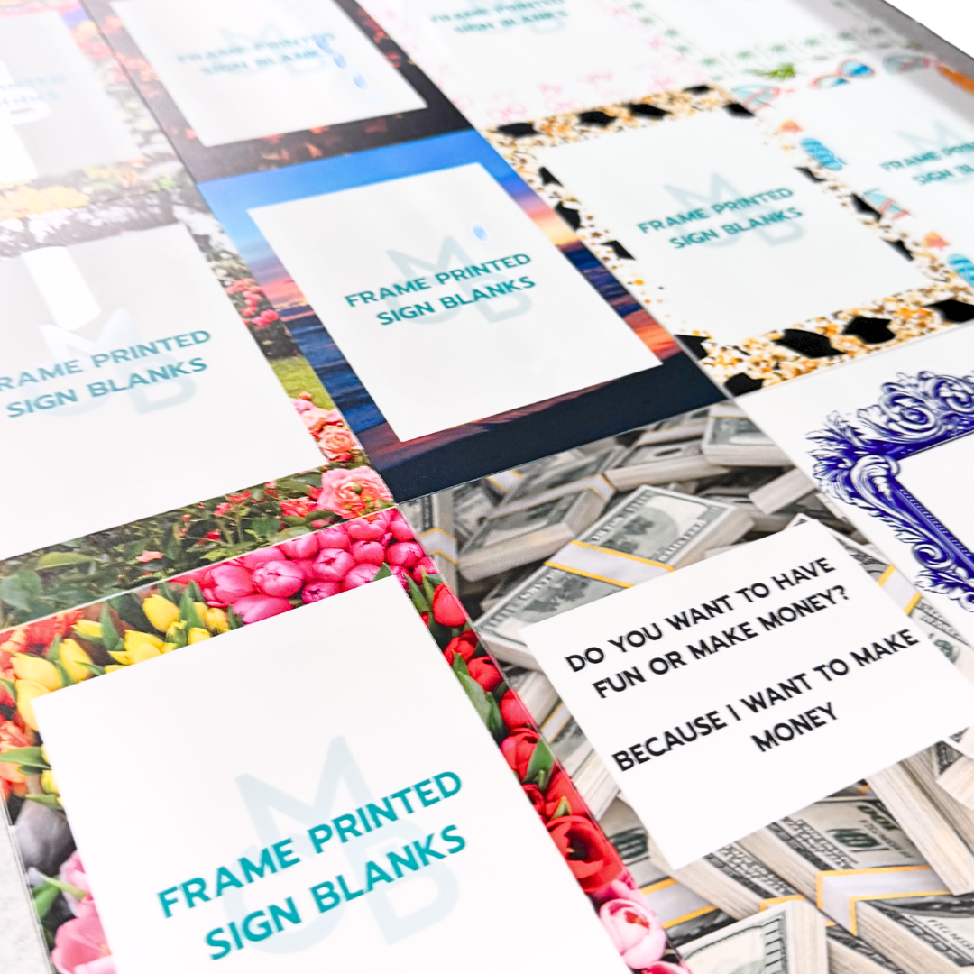 UV PRINT ACRYLIC SIGN | SMALL ACRYLIC SIGNAGE PACKS