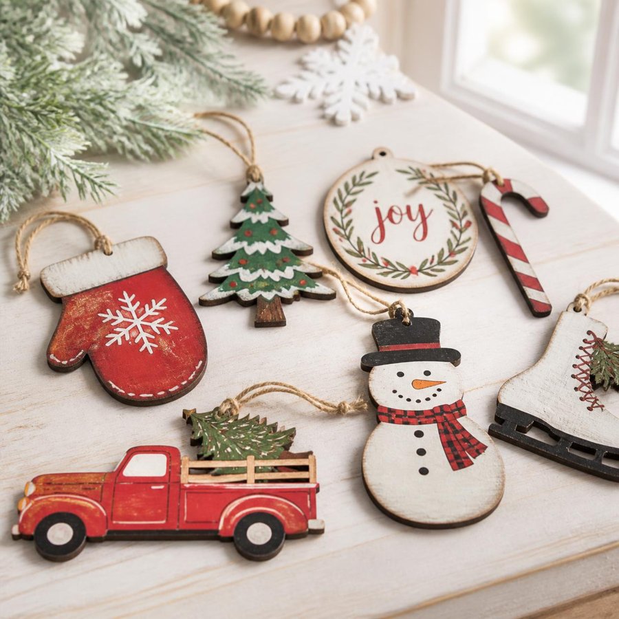 Wood ornaments
